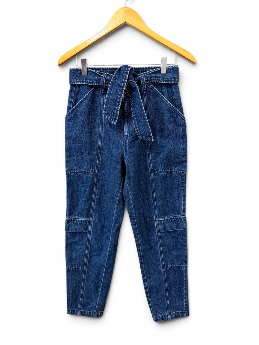 J. Brand Cargo Jeans Baggy with Tie Waist Size 26